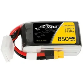 Tattu Modellbau-Akkupack (LiPo) 11.1 v 850 mAh Zellen-Zahl: 3 75 C Softcase XT30