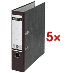 Leitz 5x Ordner »1080« CO₂ neutral braun, 8x31.8x28.5 cm