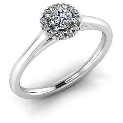 Verlobungsring VR08 750er Weiflgold - 2333