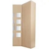Priess Kleiderschrank Saragossa 48 x 193 x 36 cm Beige/Braun