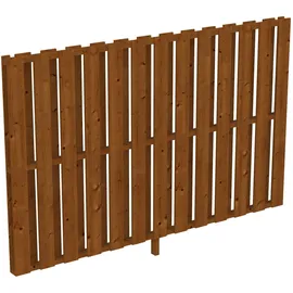 SKANHOLZ Seitenwand Deckelschalung 255 x 160 cm nussbaum