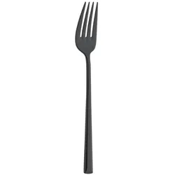 Gastronoble Amefa Metropole Tischgabel - schwarz PVD - Edelstahl - 12 Gabeln