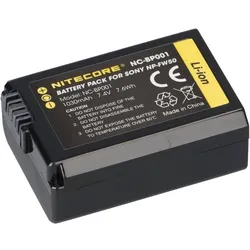 Nitecore NP-FW50 Kamera Akku für Sony wiederaufladbar