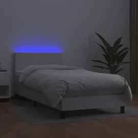 vidaXL Boxspringbett 80 x 200 cm Weiß