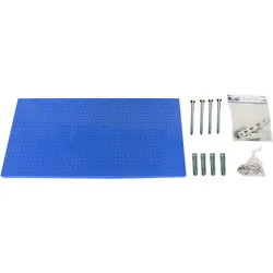 SimonRack Perforierte Metallplatte für Werkzeuge 1200x600 BLAU + 22 Haken + 3 Zubehör
