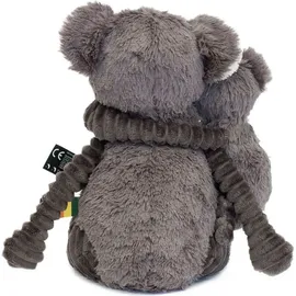 Les Deglingos Plüsch Koala, Mama mit Baby, grau - Grau