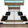 Costway Doppelbett 160 x 200 cm Braun