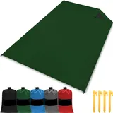 gipfelsport Picknickdecke - Outdoor Picknick Decke I Stranddecke, wasserdicht, waschbar, sandfrei I 150x110cm groß I grün