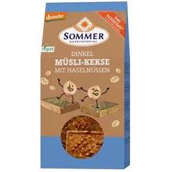 Sommer Dinkel Müsli-Keks Haselnuss vegan demeter