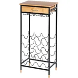 Wenko Weinregal Loft 48 x 30 x 95 cm Schwarz