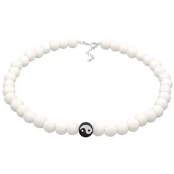Elli Harz Perlen Yin-Yang Bead 925 Silber Ketten   Damen 
