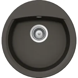 Granitspüle SCHOCK "Lucca R", grau (asphalt), B:47cm T:49cm, Verbundwerkstoff, Küchenspülen
