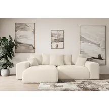 altdecor Ecksofa Ottomane links ESKAR-L 266x176x72 Taupe Cord