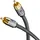 goobay Mono-Cinchkabel 3 m Schwarz/Silber