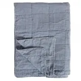 ib laursen Klassischer Quilt aus Baumwolle, in blau B: 130 L: 180