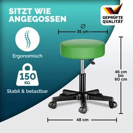 CASARIA Rollhocker grün