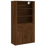 vidaXL Highboard Braun Eichen-Optik Holzwerkstoff