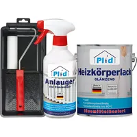 Plid Heizkörperlack LH Set 2,5L Weiß Glänzend + Lackierset,