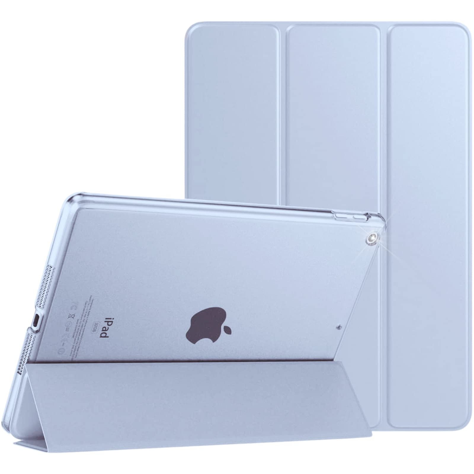 Schutzhülle für Apple iPad Air 2, magnetische Lederhülle, automatische Wake/Sleep-Funktion, passend für Modell-Nr. A1566 / A1567, Weiß