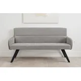 byLIVING Sitzbank Tino Grau/Schwarz 160 x 94 x 67 cm