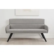 byLIVING Sitzbank Tino Grau/Schwarz 160 x 94 x 67 cm