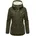 Damen warme Winterjacke mit kuscheliger Kapuze Olive Gr XL XL