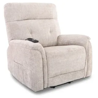 Fernsehsessel Aufstehhilfe, XXL-Relaxsessel, Liegefunktion, 200 kg Belastbarkeit, XXL-Sessel , Schlaffunktion, Mikrofaser, Beige, Raburg Samson