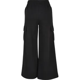 URBAN CLASSICS Highwaist Wide Leg Cargo Hosen Schwarz 5XL