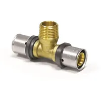 Stabilo-sanitär Pipetec Pressfitting T Stück 26x3 3/4 Zoll Aussengewinde