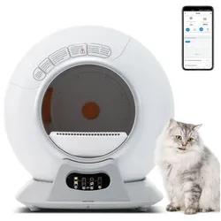 DOTMALL Katzentoilette Selbstreinigend,App-Steuerung, Extra Groß für Mehrere Katzen