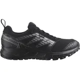 Salomon Wander Gore-Tex Damen Trail Running Wasserdichte Schuhe, Outdoor-bereit, Komfort durch Dämpfung, Sicherer Fußhalt, Black, 39 1/3