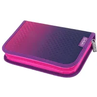 Herlitz Dip Dye Schüleretui, 31-teilig, aus Stoff, pink - lila