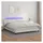 vidaXL Boxspringbett mit Matratze & LED Weiß 180x200 cm Kunstleder