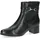 CAPRICE Damen Stiefeletten aus Leder mit Blockabsatz, Schwarz (Black Nappa), 36 EU