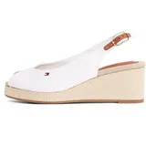 Tommy Hilfiger Flag Mid Wedge ESPAD Slin FW0FW08595YBL (41/ecru) - Weiß - 41