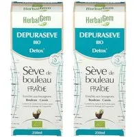 HerbalGem Sève de Bouleau Fraîche Depuraseve DUO DEAL 2x250 ml