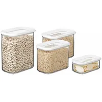 Mepal Modula Küchendose weiß 1 l 4-teiliges Set
