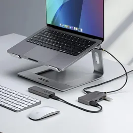 Startech StarTech.com 4-Port Hub, 5Gbps, Busbetrieben, USB-C Hub, USB C-Netzteil Port, 30 cm Kabel, Reisehub