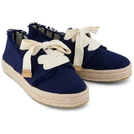 TOMS Carolina Lace UP navy beachside woven/fray 38