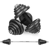 wuuhoo Hantel-Set Kurzhantel Phil 2er Set aus Gusseisen, (50 kg (Gewicht der Kurzhantelstange inkl), 2x Kurzhanteln 27/30 mm I Hantelset 50 kg