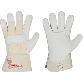 strongHand Handschuh CALCUTTA EN388 Gr.10,5 naturfarben Rindled.Doppelnaht gummierte Stulpe