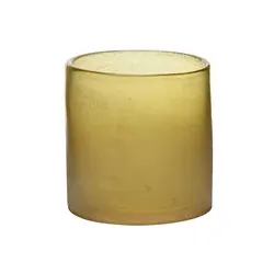 Windlicht Glas gelb 662157012202 12x12cm