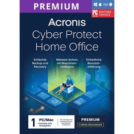 Acronis Cyber Protect Home Office Premium, 1 Gerät - 1 Jahr + 1 TB Cloud Storage,
