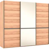 Musterring Schwebetürenschrank Sorrent, Kleiderschrank, Schrank, Schiebetüren (Teilmassiv Eiche, MADE IN GERMANY) Türen in Eiche massiv mit Kassetten-Optik, verschiedene Maße verfügbar braun 250 cm x 217 cm
