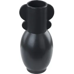 Blumenvase MYTILENE Keramik 29 cm Schwarz