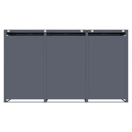 FM-SOLAR Mülltonnenbox 198 x 80 x 116 cm anthrazit