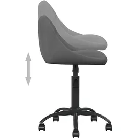 vidaXL Bürostuhl Samt Dunkelgrau