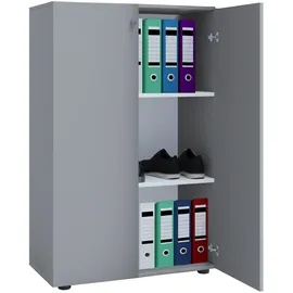 VCM Lona Aktenschrank 70 x 40 x 110 cm grau