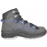 Lowa Kody Evo GTX Mid Junior (Veloursleder, wasserdicht) anthrazitgrau/blau Kinder