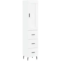 VidaXL Highboard Weiß 34,5x34x180 cm Holzwerkstoff